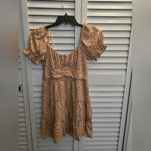 Trixxi Floral Puff Sleeve Mini Dress